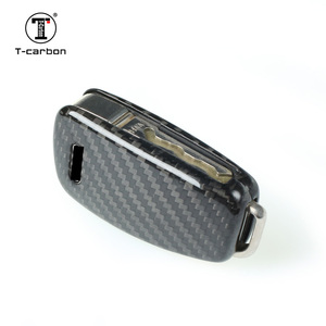 Funda de fibra de carbono para llave de coche, accesorios de <span class=keywords><strong>Interior</strong></span> de Moda Para A3 S5, venta de fábrica - Product Image 5