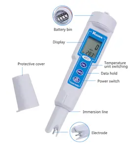 CT-6023 água Medidor de pH pH Testador-alta precisão pen-tipo Medidor de PH Qualidade Da Água Analisador de Laboratório ferramentas com ATC