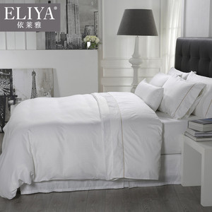 ผ้าฝ้ายผ้าปูเตียงโรงแรมฮิลตันกับปกผ้านวมชุด/ชุดนอน - Product Image 3