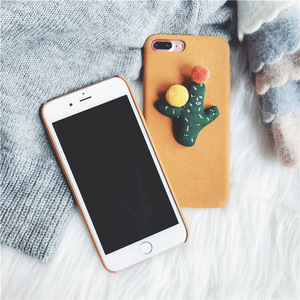 Corea del estilo 3D alivio lindo cactus tela <span class=keywords><strong>tel</strong></span>éfono móvil a prueba de choques para el iPhone x 8 8 más 7 7 más 6 6 Más - Product Image 4