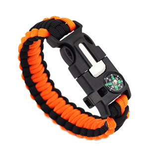Bracelet <span class=keywords><strong>de</strong></span> <span class=keywords><strong>survie</strong></span> en paracorde multifonctionnel pour le camping en plein air, la randonnée et les situations d'urgence - Product Image 6