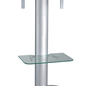 Bianco Supporto <span class=keywords><strong>Da</strong></span> Pavimento LCD Trolley con Ruote e Vetro DVD Mensola In Alluminio In <span class=keywords><strong>Camera</strong></span>/Casa <span class=keywords><strong>Mobile</strong></span> di Montaggio <span class=keywords><strong>TV</strong></span> Carrello - Product Image 5