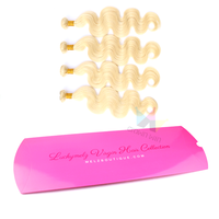 Emballages mats personnalisés pour extensions de cheveux, sacs d'emballage de luxe pour extensions de cheveux