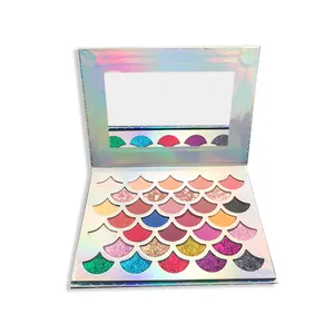 Mẫu Miễn Phí 26 Mét Trường Hợp Nhãn Vegan Lỏng Neon Eyeshadow Loose Powder Tư Nhân