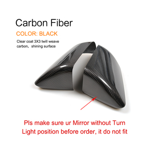 Coque de rétroviseur en fibre de carbone pour Ford Mustang GT Coupé 2 portes 15-17 - Product Image 5