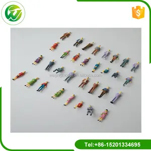 200pcs 1:50 scale train building people Painted Model Train Passenger People Figures Scalea Scenery