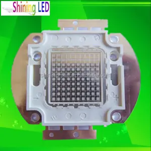 Chip Epiled Dioda Ultra Violet, Array Daya Tinggi 370nm 380nm 100W 365nm Sistem Penyembuhan LED UV