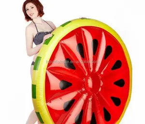 Wholesale swimming safety PVC adult Beach water air bed pizza slice floating mattress inflatable pizza/watermelon pool float