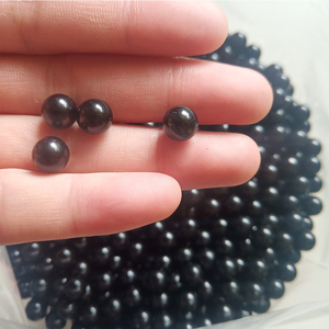 500グラム/バッグ3MM 4MM 5MM 6MM 8MM 10MM 12MMバボビーズ不透明キャビア穴なしブラックビーズ - Product Image 4