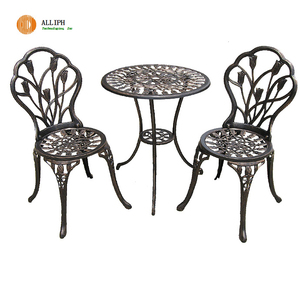 Vente chaude produits En Plein Air Meubles 3 pcs En Fonte D'aluminium à manger ensemble - Product Image 3