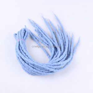 Luxe pour tresser 90cm-120cm de long Népal laine feutrée synthétique <span class=keywords><strong>Dreadlocks</strong></span> Crochet tresses cheveux pour enfants et adultes - Product Image 5