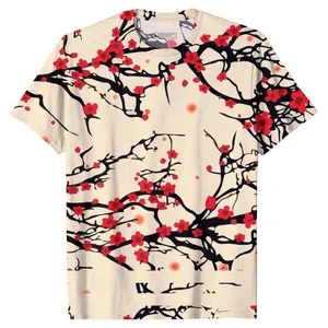 Nueva moda liso algodón camisetas floral hombres camiseta para la venta