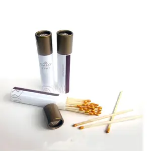 Best quality fireplace matches long wooden cylinder matches for hotel wholesale