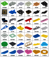 100g sac Pandatoys brique pièces NO.3036 bloc de construction brique pour MOC bricolage jouets 1000 + moules avec 36 + couleurs Stock 3036 6*8 6x8 blocs