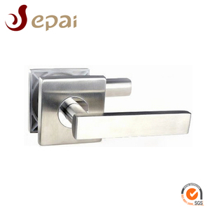 <span class=keywords><strong>Poignée</strong></span> <span class=keywords><strong>de</strong></span> <span class=keywords><strong>porte</strong></span> à levier <span class=keywords><strong>carrée</strong></span> en acier inoxydable massif Epai Modern Hotel Rosette - Product Image 1