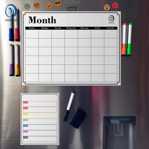 Calendario magnético <span class=keywords><strong>de</strong></span> borrado en seco <span class=keywords><strong>de</strong></span> flamenco rosa, para <span class=keywords><strong>nevera</strong></span>, 5,8 P-10A1 - Product Image 3