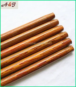 pvc coated wooden broom stick hot sale