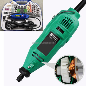 Taladro Manual Portátil TOLHIT, Kit de Accesorios Multiherramienta con Eje de Transmisión, Mini Amoladora Rotativa Eléctrica <span class=keywords><strong>Dremel</strong></span> de <span class=keywords><strong>130w</strong></span>, 211 Piezas - Product Image 1