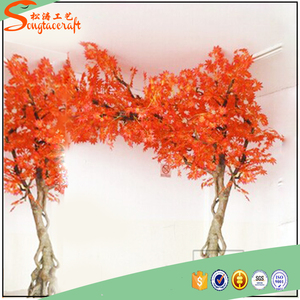 Planta de plástico <span class=keywords><strong>chino</strong></span> decoracion de <span class=keywords><strong>jardin</strong></span> artificial rojo arce - Product Image 1