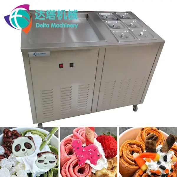 Machine de fabrication de crème glacée, appareil pour faire de la glace fraîche, rouleaux, 1 pièce