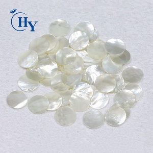 Nhà Máy Bán buôn 15 mét đôi phẳng Vòng vỏ màu trắng mẹ của Ngọc Trai đĩa Phụ Kiện Đối với trang sức làm - Product Image 3