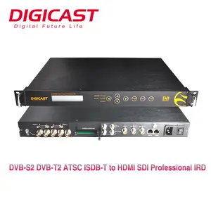 หลายช่องดิจิตอลรับสัญญาณดาวเทียมแบบบูรณาการถอดรหัส DVB-S2เคเบิ้ลทีวี Headend IRD กับ H.264 HD ถอดรหัส IPTV