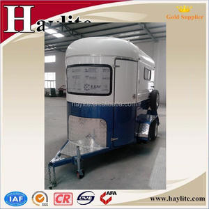 Remolque de 2 <span class=keywords><strong>caballos</strong></span> de lujo de alta calidad <span class=keywords><strong>con</strong></span> puerta de rampa - Product Image 3