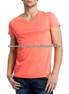 nuevo estilo 2014 algodón blanco v- cuello delgado apretado camiseta con cualquier color para los hombres fabricantes de ropa <span class=keywords><strong>ch</strong></span> - Product Image 4