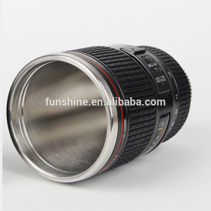 La novedad de plástico <span class=keywords><strong>con</strong></span> aislamiento tazas de café 28-135mm 3rd de acero inoxidable taza lente - Product Image 4