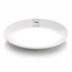 European melamine white cheap dinner wine glass holder plate