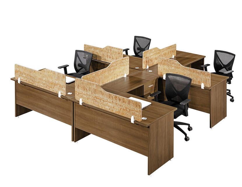 Офисная мебель, рабочая станция, Деревянная офисная Рабочая станция, перегородка с 5 ящиками