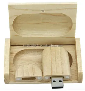 再生婚礼闪存驱动器青睐 Usb 木制 Pendrive 1 Gb，2 Gb，4 Gb，8 Gb, 16 Gb，32 Gb，带框