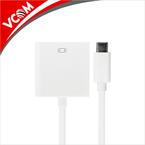 Blanco de alta velocidad reversible USB 3.1 tipo C <span class=keywords><strong>a</strong></span> <span class=keywords><strong>VGA</strong></span> <span class=keywords><strong>adaptador</strong></span> cable del convertidor soporte 1080P @ 60Hz - Product Image 3
