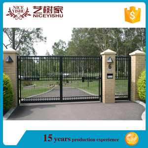Nuevos productos Americano más Vendido últimas forjado hierro <span class=keywords><strong>casa</strong></span> diseños de la puerta principal - Product Image 1