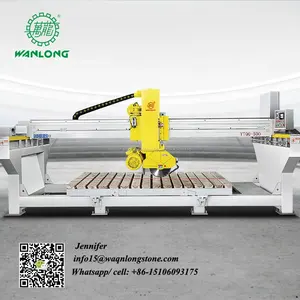 YTQQ-500 Wanlong granit kenar kesme makinesi, kesme granit mermer fayans makinesi ve taş kesme tablalı testere makinesi Çin