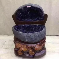 Wonderful popular purple crystals cluster amethyst crystal geode for home furnishing