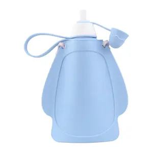 Складная бутылка для воды для путешествий на открытом воздухе с ремнем и крышкой силиконовая бутылка для воды