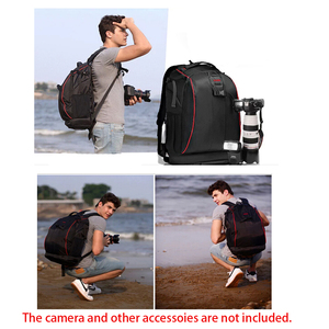 CADEN-mochila de nailon impermeable antirrobo para cámara, 14 ", para ordenador portátil, bolsa de viaje para mochila DSLR