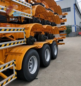 באיכות גבוהה שלד מיכל מארז 20ft 40ft שלד חצי קרוואן למכירה - Product Image 3