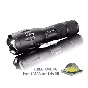 Powerful LED Torch Light Emergency XML T6 Waterproof LED Zoomable Self Defensive Camping Zoom Flashlight