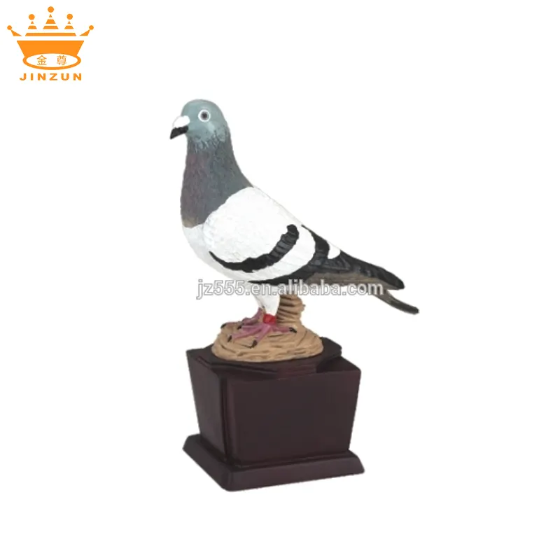 With Resin Base Resin Pigeon Trophy