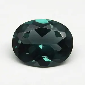 152# Green Spinel Gemstone Oval Diamond Cut Green Spinel Stones