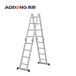 Bán hàng nóng EN131 tiêu chuẩn 4 bước nhôm đa năng gấp thang chân cao su cho thang - Product Image 6