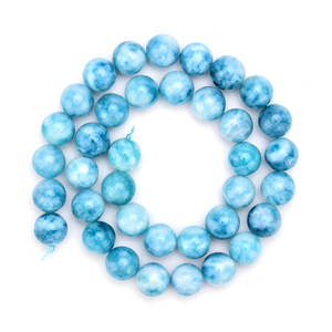 Diy bilezik renkli strand gül kuvars 8mm 10mm gevşek yuvarlak doğal taş amazonit taş boncuklu bileklik erkekler ve kadınlar için - Product Image 3