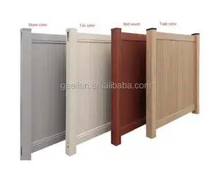 GEELIAN Esente da manutenzione 'H/8' W vinile pvc recinzione privacy con top chiuso pickets