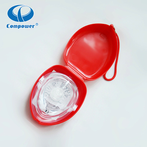 Compower Xiamen vente en vrac Oem plastique unidirectionnel <span class=keywords><strong>jetable</strong></span> appareil médical respiratoire poche visage réanimation bouclier Cpr <span class=keywords><strong>masque</strong></span> - Product Image 4