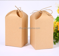 Boîtes saisonnières personnalisées en papier kraft brun pour l'emballage de fleurs de thé sec Boîtes d'emballage alimentaire jetables pour livraison de nourriture à emporter