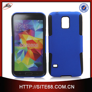 Guangzhou Mesh Combo PC+Silicone Celulares Protectores Funda Case Estuche Forro Doble para <span class=keywords><strong>Samsung</strong></span> <span class=keywords><strong>Galaxy</strong></span> S5 i9600 - Product Image 1