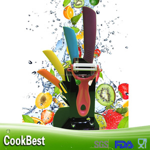 Fabricación personalizada colorido cuchillo de cerámica y peeler <span class=keywords><strong>set</strong></span> - Product Image 1