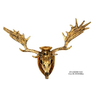 Trang Trí Nội Thất Lớn Nhựa Động Vật <span class=keywords><strong>Skull</strong></span> Head Deer <span class=keywords><strong>Skull</strong></span> Head Tường Nghệ Thuật Điêu Khắc Trang Trí Nội Thất Nhân Tạo 70*20*46Cm - Product Image 2